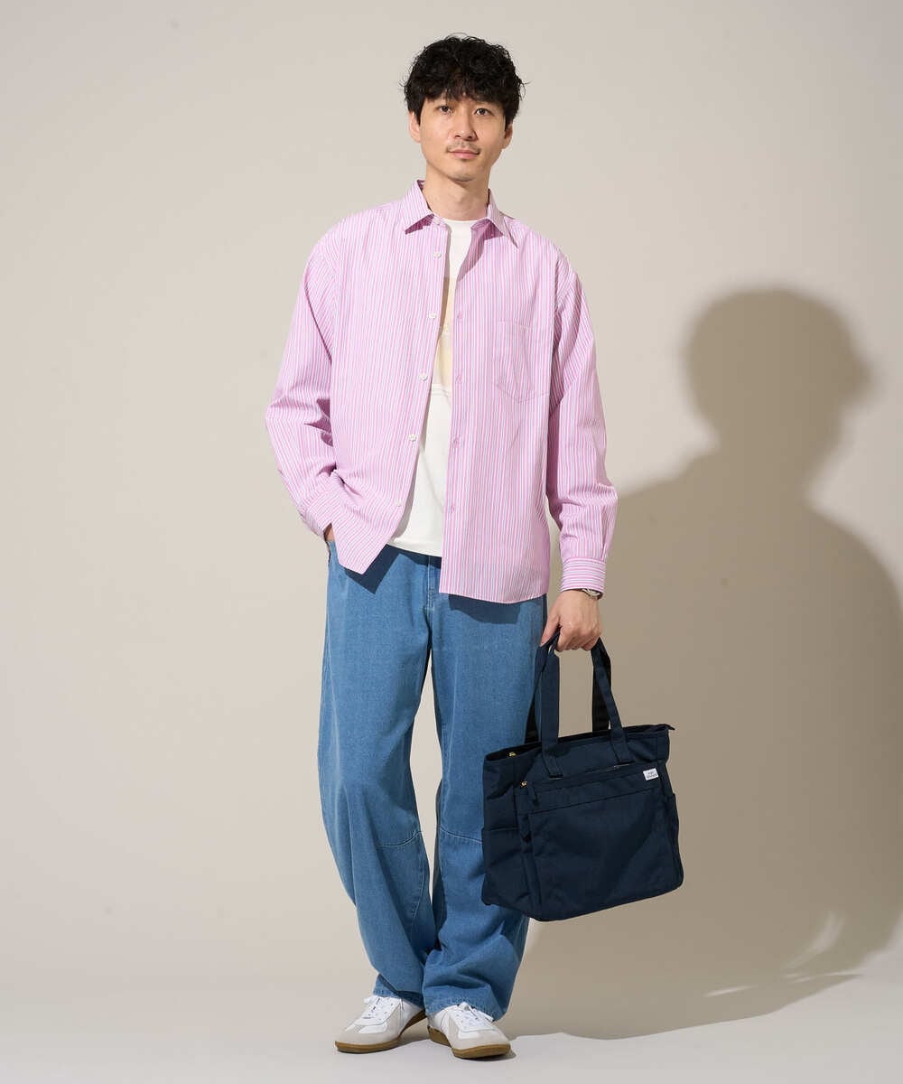 KHKED12049 a.v.v MEN(アー・ヴェ・ヴェ) フォトグラファーコラボ ワイドシルエットカットソー ホワイト