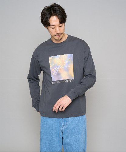 KHKED12049 a.v.v MEN フォトグラファーコラボ ワイドシルエットカットソー