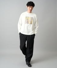 KHKED12049 a.v.v MEN(アー・ヴェ・ヴェ) フォトグラファーコラボ ワイドシルエットカットソー ダークグレー