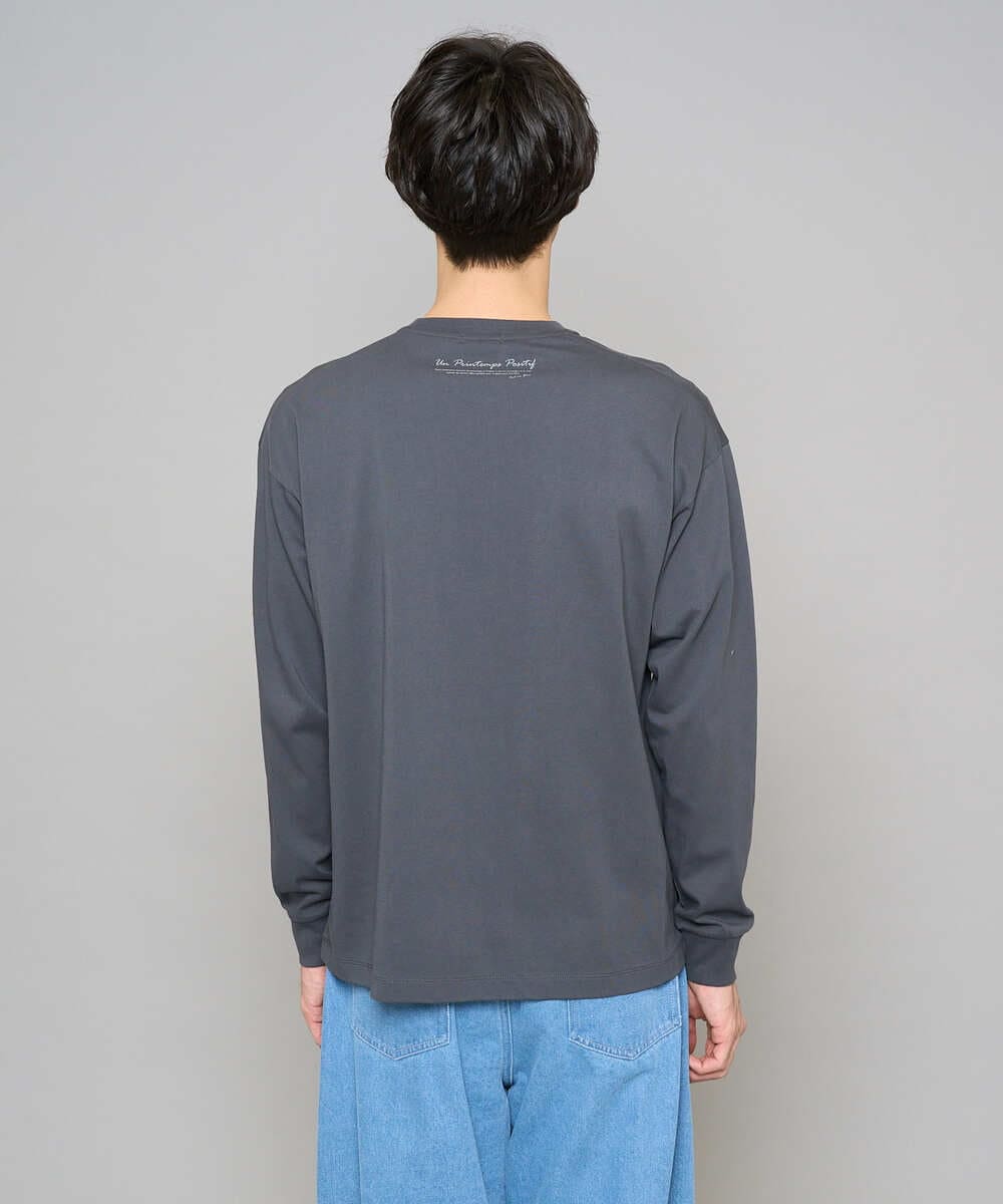 KHKED12049 a.v.v MEN(アー・ヴェ・ヴェ) フォトグラファーコラボ ワイドシルエットカットソー ダークグレー