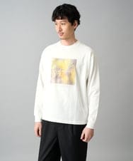 KHKED12049 a.v.v MEN(アー・ヴェ・ヴェ) フォトグラファーコラボ ワイドシルエットカットソー ダークグレー