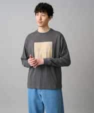 KHKED12049 a.v.v MEN(アー・ヴェ・ヴェ) フォトグラファーコラボ ワイドシルエットカットソー ダークグレー