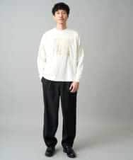 KHKED12049 a.v.v MEN(アー・ヴェ・ヴェ) フォトグラファーコラボ ワイドシルエットカットソー ダークグレー