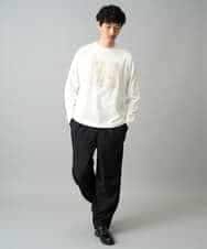 KHKED12049 a.v.v MEN(アー・ヴェ・ヴェ) フォトグラファーコラボ ワイドシルエットカットソー ダークグレー