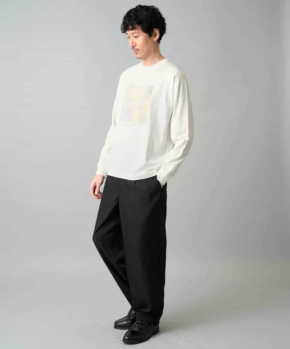 KHKED12049 a.v.v MEN(アー・ヴェ・ヴェ) フォトグラファーコラボ ワイドシルエットカットソー ダークグレー