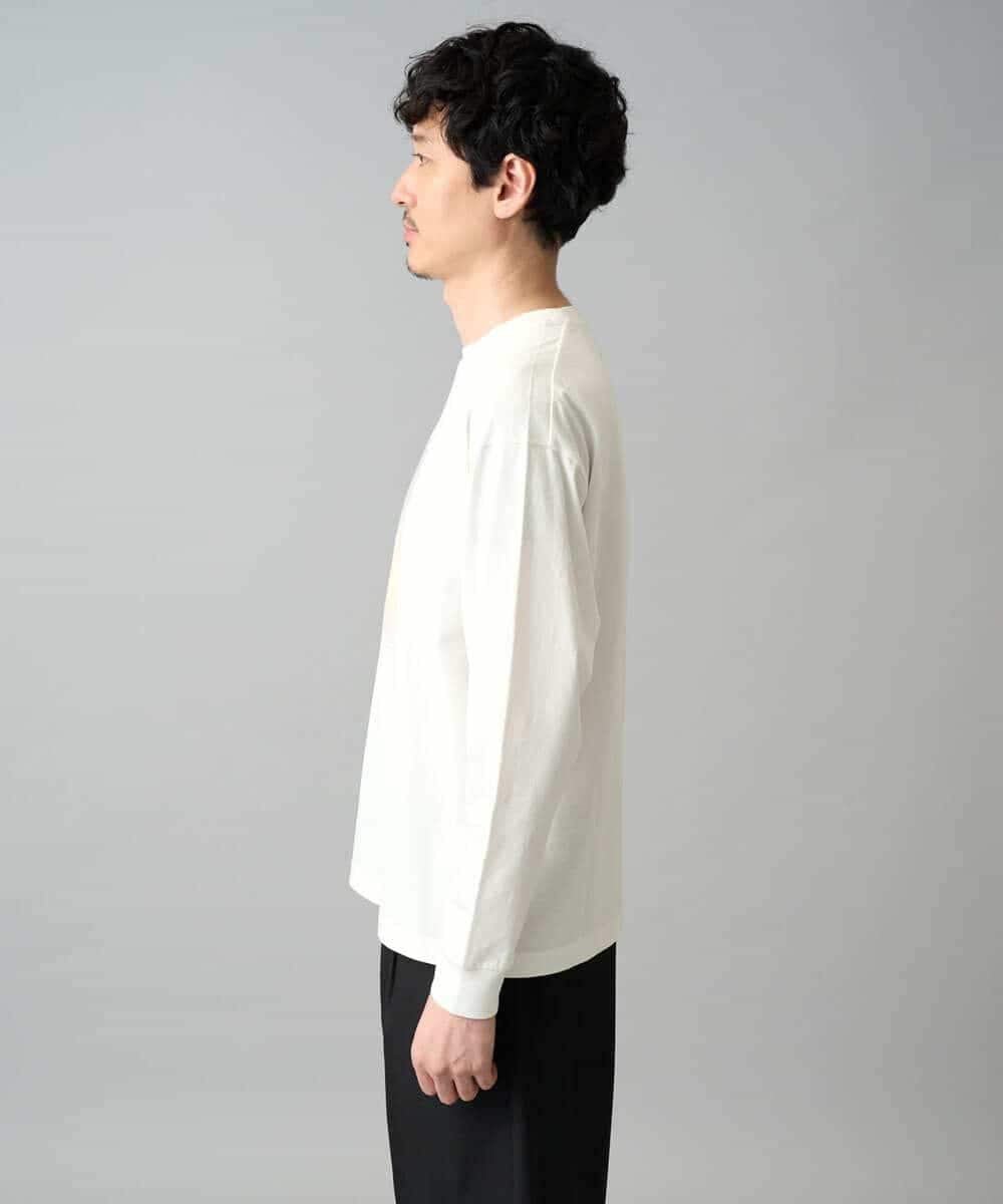 KHKED12049 a.v.v MEN(アー・ヴェ・ヴェ) フォトグラファーコラボ ワイドシルエットカットソー ダークグレー