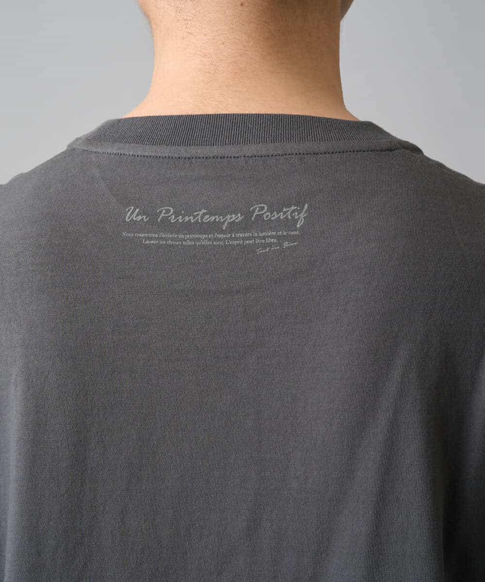 KHKED12049 a.v.v MEN(アー・ヴェ・ヴェ) フォトグラファーコラボ ワイドシルエットカットソー ダークグレー