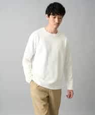 KHKED21049 a.v.v MEN(アー・ヴェ・ヴェ) 【イージーケア/洗濯機で洗える/毛玉になりにくい】キカジャガードクルーネックプルオーバー ブラック