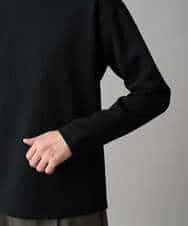 KHKED21049 a.v.v MEN(アー・ヴェ・ヴェ) 【イージーケア/洗濯機で洗える/毛玉になりにくい】キカジャガードクルーネックプルオーバー ブラック