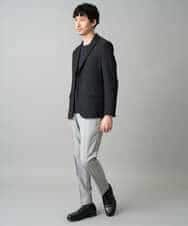 KHKED72049 a.v.v MEN(アー・ヴェ・ヴェ) 【スマート/イージーケア/洗濯機で洗える/毛玉になりにくい】オーバルジャガード ホワイト