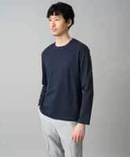 KHKED72049 a.v.v MEN(アー・ヴェ・ヴェ) 【スマート/イージーケア/洗濯機で洗える/毛玉になりにくい】オーバルジャガード ホワイト