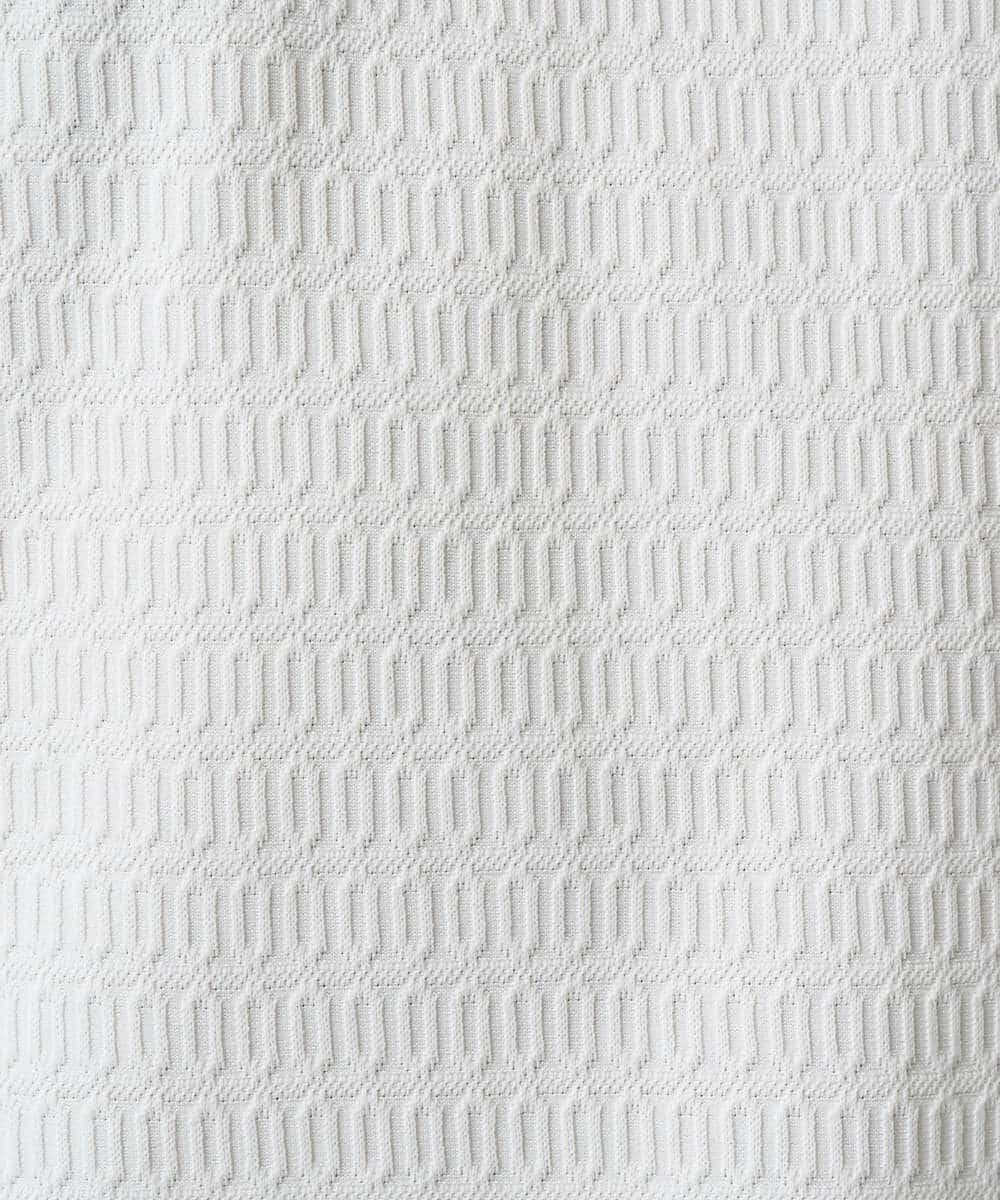 KHKED72049 a.v.v MEN(アー・ヴェ・ヴェ) 【スマート/イージーケア/洗濯機で洗える/毛玉になりにくい】オーバルジャガード ホワイト