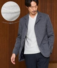KHKED73049 a.v.v MEN(アー・ヴェ・ヴェ) ＼秋ジャケット映えカットソー／アゼダブルフェイスVネックスマートTシャツ【スマート/イージーケア/洗濯機で洗える/毛玉になりにくい】 ホワイト