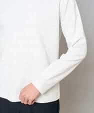 KHKED73049 a.v.v MEN(アー・ヴェ・ヴェ) 【スマート/イージーケア/洗濯機で洗える/毛玉になりにくい】アゼダブルフェイスVネックスマートTシャツ ライトグレー