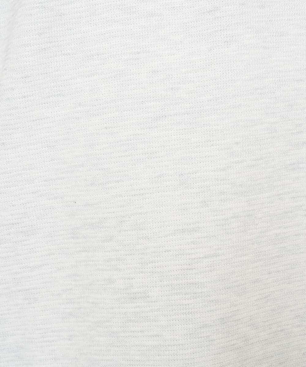 KHKED73049 a.v.v MEN(アー・ヴェ・ヴェ) 【スマート/イージーケア/洗濯機で洗える/毛玉になりにくい】アゼダブルフェイスVネックスマートTシャツ ライトグレー