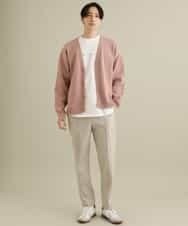 KHKEP05029 a.v.v MEN(アー・ヴェ・ヴェ) レイヤードミニロゴロングTシャツ ホワイト