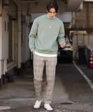 KHKEP05029 a.v.v MEN(アー・ヴェ・ヴェ) レイヤードミニロゴロングTシャツ ホワイト