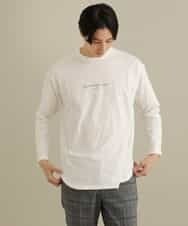 KHKEP05029 a.v.v MEN(アー・ヴェ・ヴェ) レイヤードミニロゴロングTシャツ ホワイト