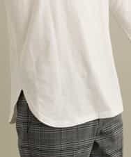 KHKEP05029 a.v.v MEN(アー・ヴェ・ヴェ) レイヤードミニロゴロングTシャツ ホワイト