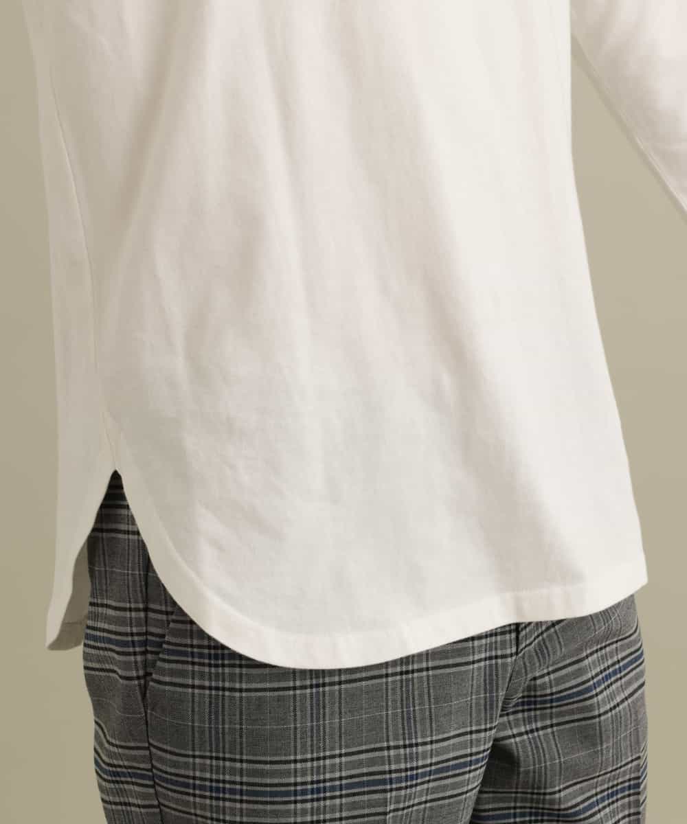 KHKEP05029 a.v.v MEN(アー・ヴェ・ヴェ) レイヤードミニロゴロングTシャツ ホワイト