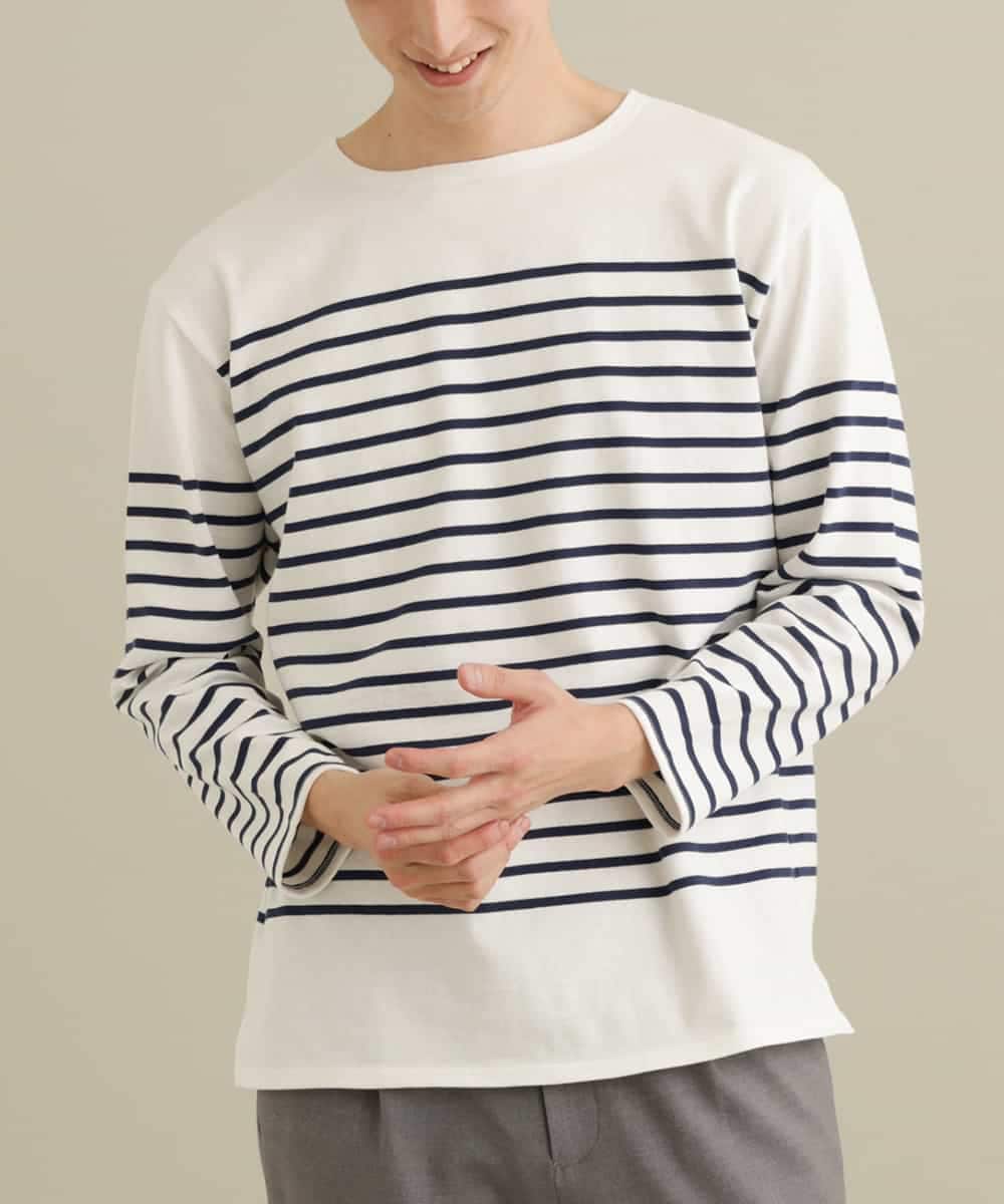 有名なブランド ワイドシルエットボーダーカットソー ...