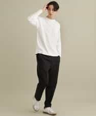 KHKEP07029 a.v.v MEN(アー・ヴェ・ヴェ) ポンチワイドシルエットカットソー[WEB限定サイズ] ホワイト