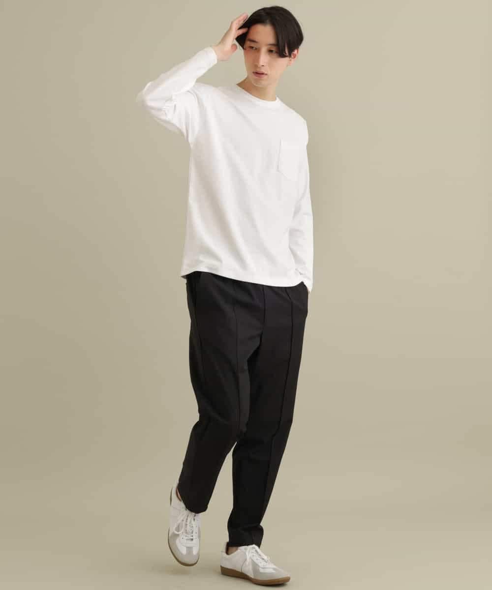 KHKEP07029 a.v.v MEN(アー・ヴェ・ヴェ) ポンチワイドシルエットカットソー[WEB限定サイズ] ホワイト