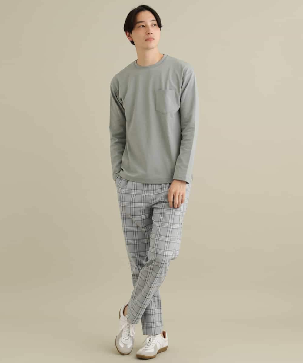 KHKEP07029 a.v.v MEN(アー・ヴェ・ヴェ) ポンチワイドシルエットカットソー[WEB限定サイズ] ホワイト