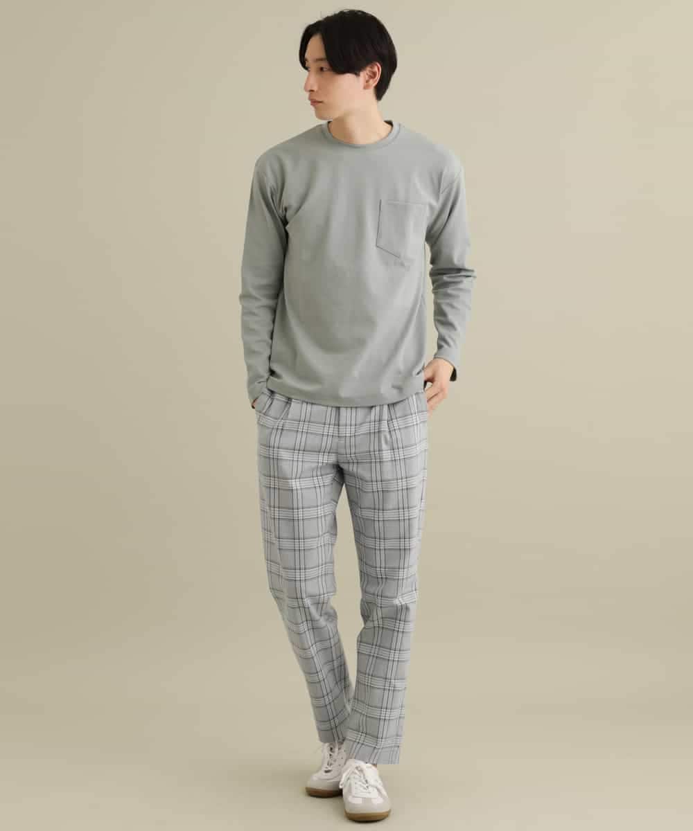 KHKEP07029 a.v.v MEN(アー・ヴェ・ヴェ) ポンチワイドシルエットカットソー[WEB限定サイズ] ホワイト
