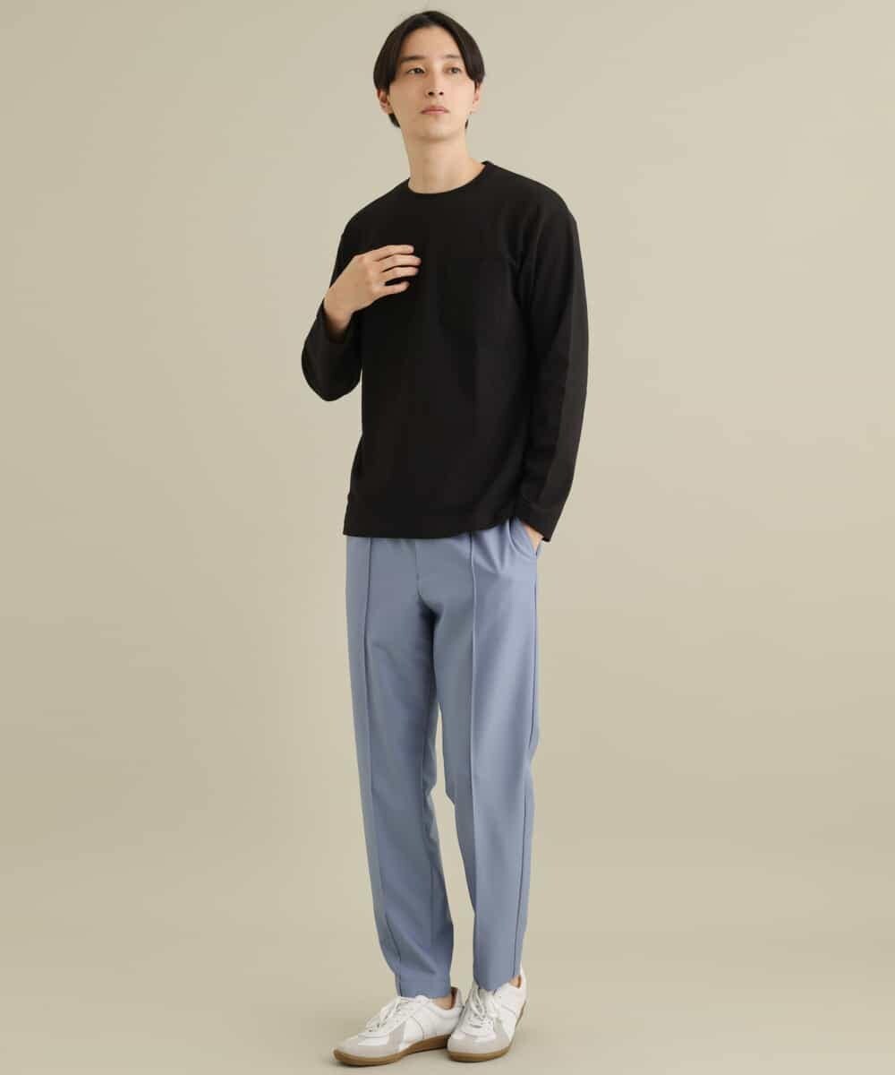 KHKEP07029 a.v.v MEN(アー・ヴェ・ヴェ) ポンチワイドシルエットカットソー[WEB限定サイズ] ホワイト