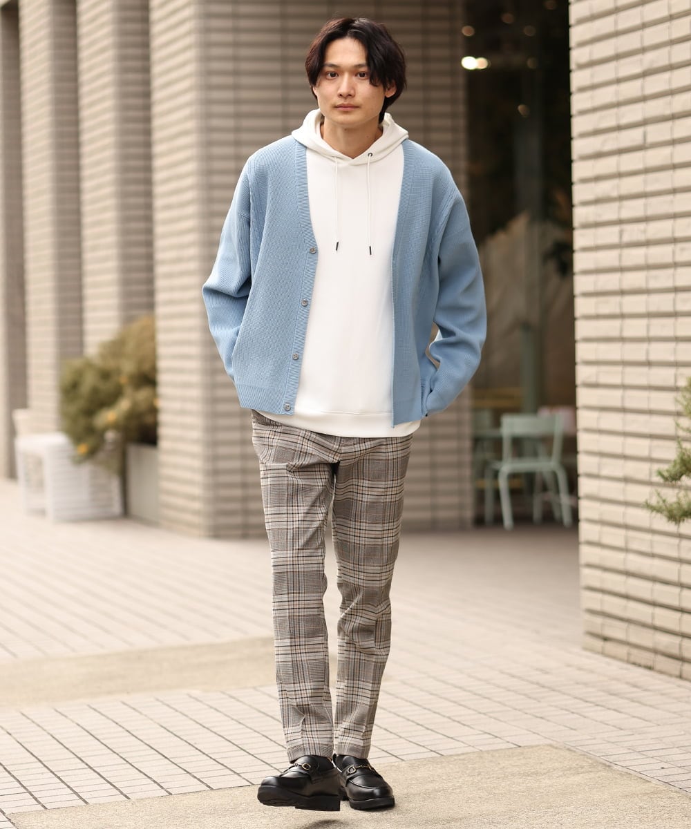 KHKES01054 a.v.v MEN(アー・ヴェ・ヴェ) 【累計2.5万枚販売】なめらかダンボールパーカー ミント