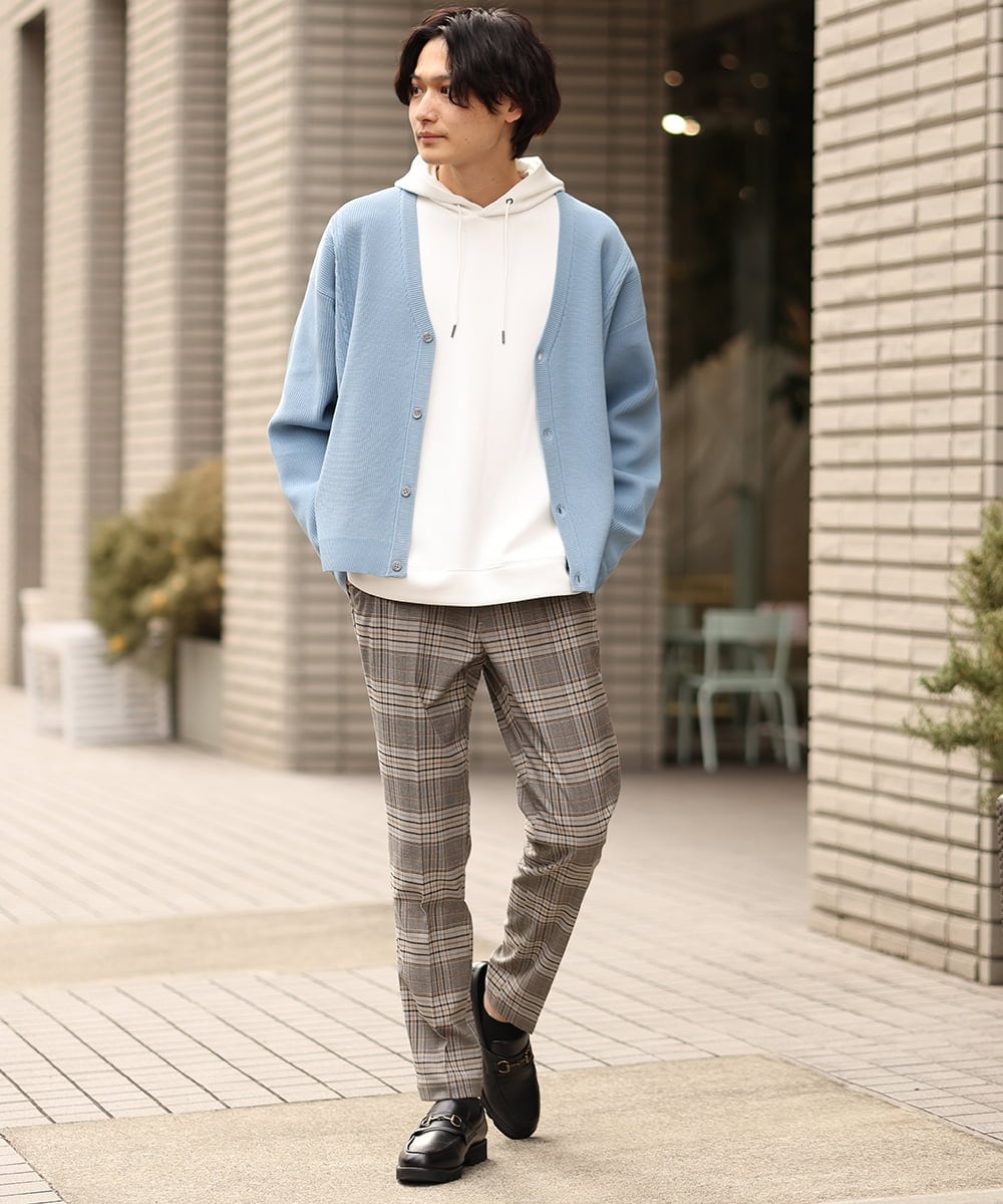 KHKES01054 a.v.v MEN(アー・ヴェ・ヴェ) 【累計2.5万枚販売】なめらかダンボールパーカー ミント