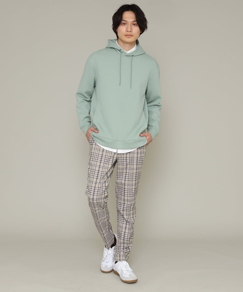 KHKES01054 a.v.v MEN(アー・ヴェ・ヴェ) 【累計2.5万枚販売】なめらかダンボールパーカー ミント