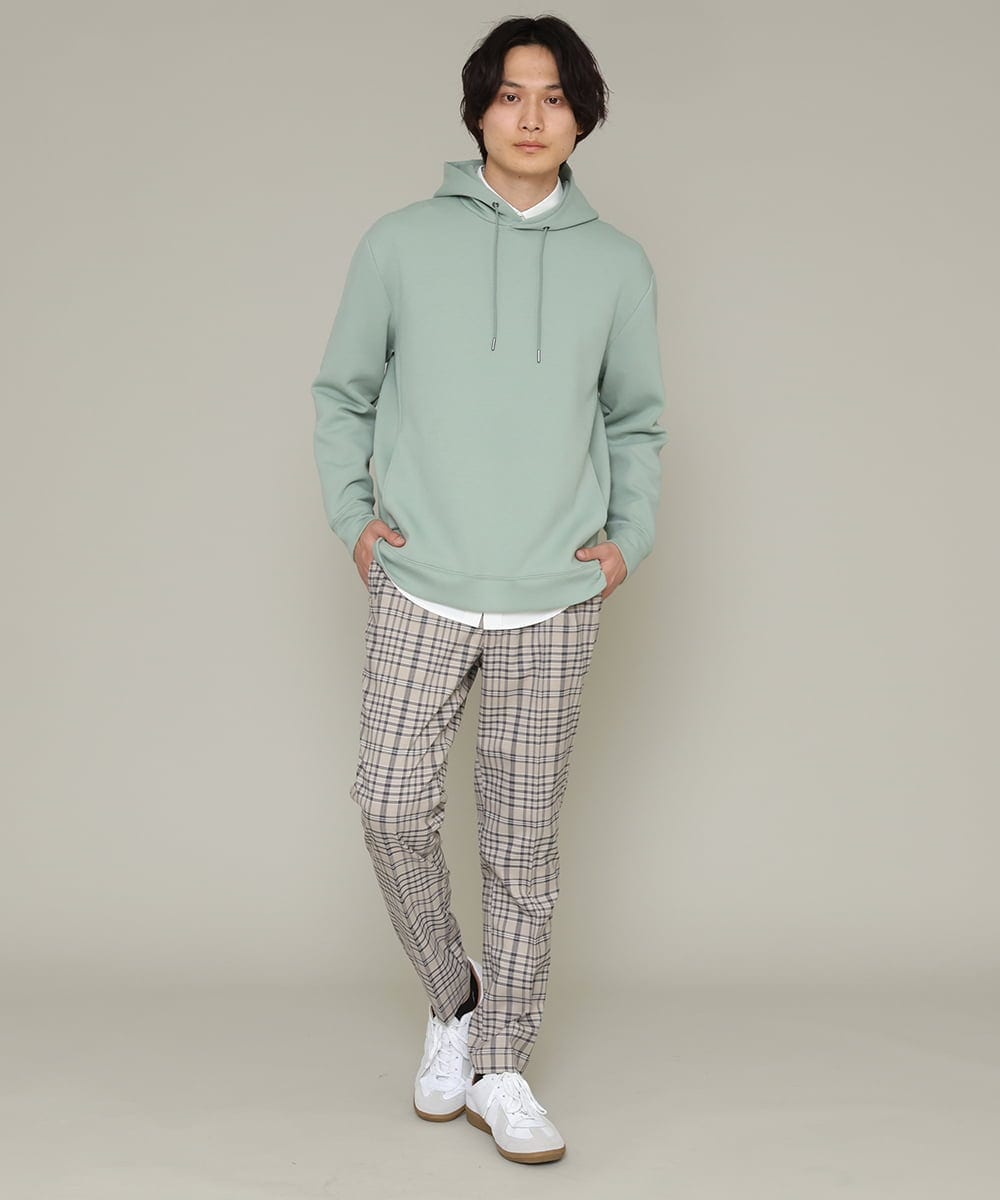 KHKES01054 a.v.v MEN(アー・ヴェ・ヴェ) 【S-XXL】なめらかダンボールパーカー ミント