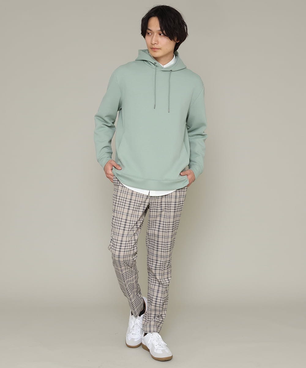 KHKES01054 a.v.v MEN(アー・ヴェ・ヴェ) 【累計2.5万枚販売】なめらかダンボールパーカー ミント