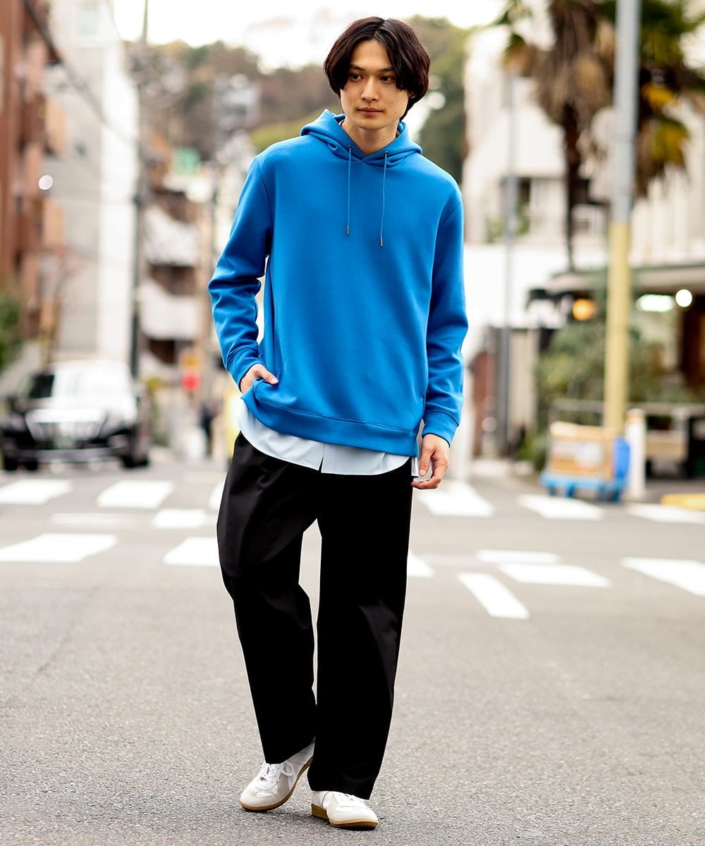 KHKES01054 a.v.v MEN(アー・ヴェ・ヴェ) 【累計2.5万枚販売】なめらかダンボールパーカー ミント