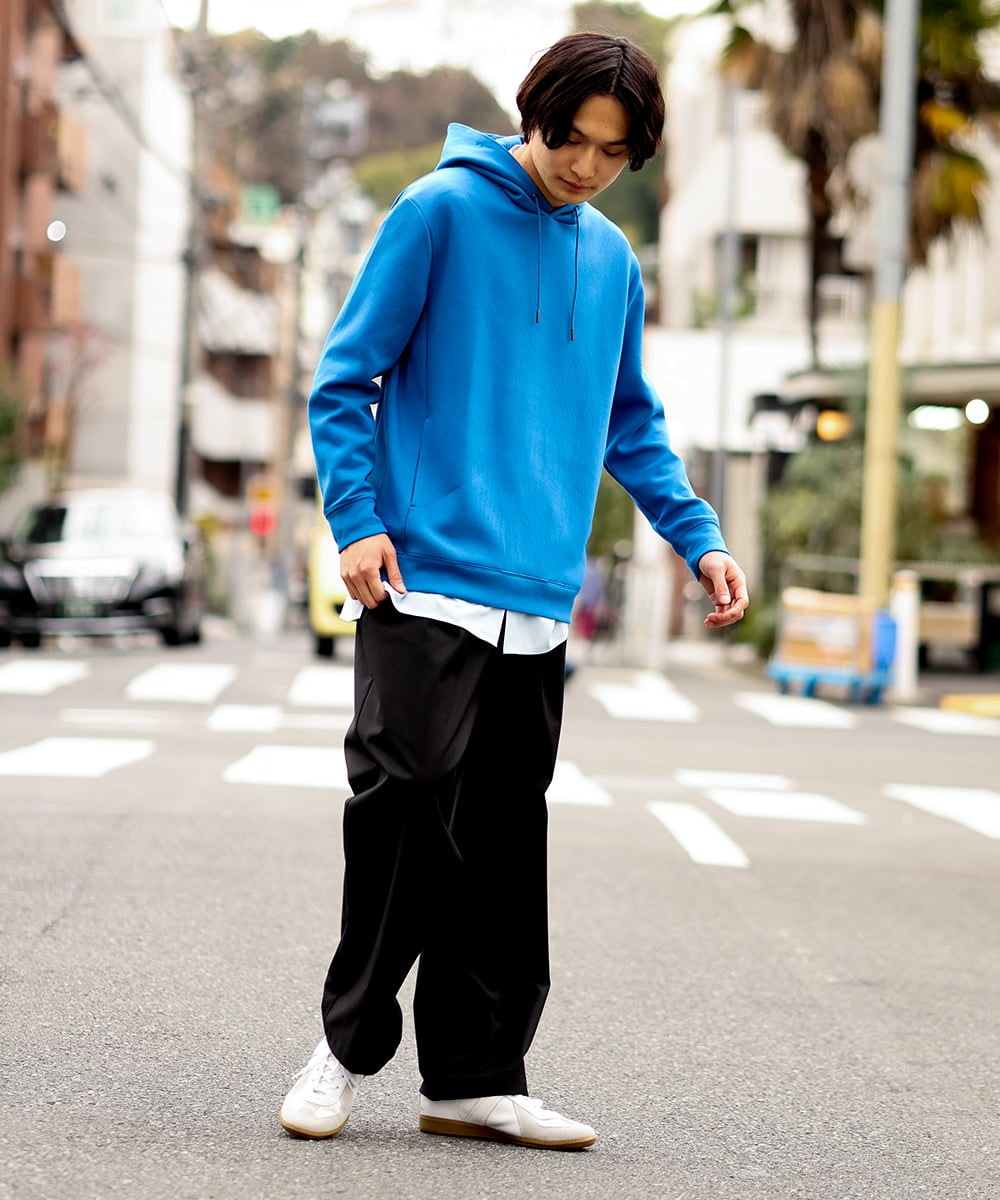 KHKES01054 a.v.v MEN(アー・ヴェ・ヴェ) 【累計2.5万枚販売】なめらかダンボールパーカー ミント