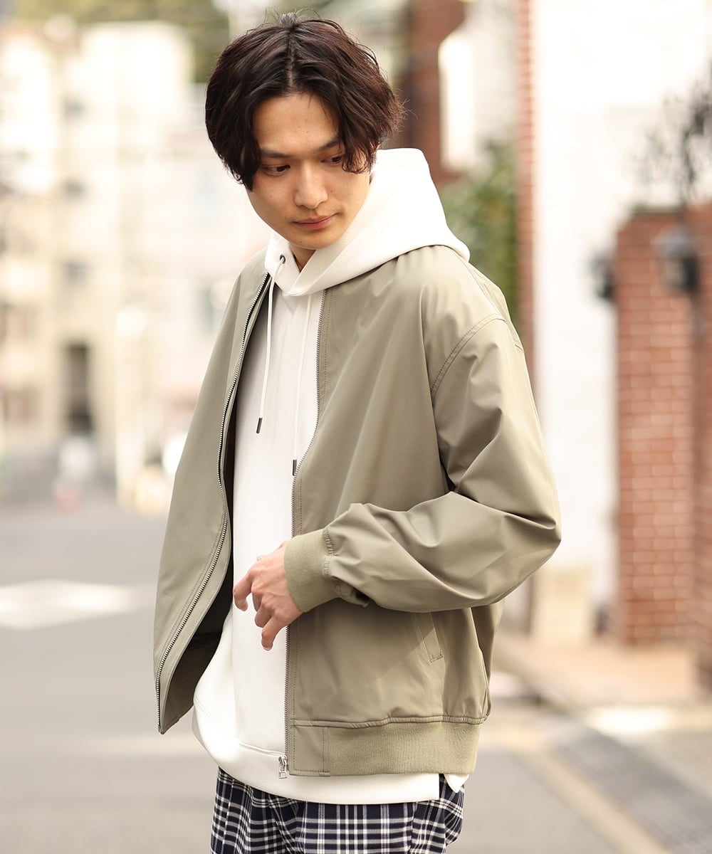 KHKES01054 a.v.v MEN(アー・ヴェ・ヴェ) 【累計2.5万枚販売】なめらかダンボールパーカー ミント