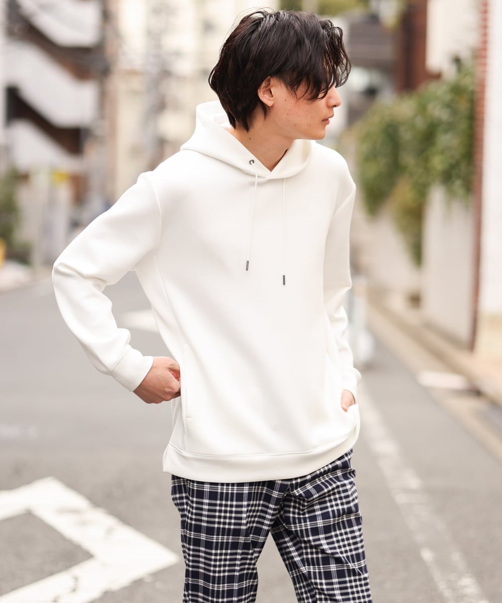 KHKES01054 a.v.v MEN(アー・ヴェ・ヴェ) 【S-XXL】なめらかダンボールパーカー ミント