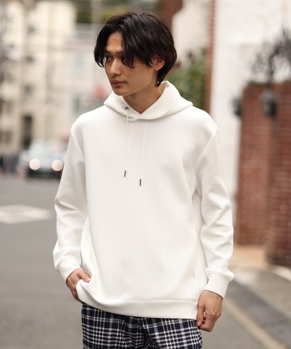 KHKES01054 a.v.v MEN(アー・ヴェ・ヴェ) 【累計2.5万枚販売】なめらかダンボールパーカー ミント