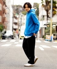 KHKES01054 a.v.v MEN(アー・ヴェ・ヴェ) 【累計2.5万枚販売】なめらかダンボールパーカー ミント
