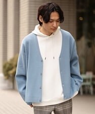 KHKES01054 a.v.v MEN(アー・ヴェ・ヴェ) 【累計2.5万枚販売】なめらかダンボールパーカー ミント