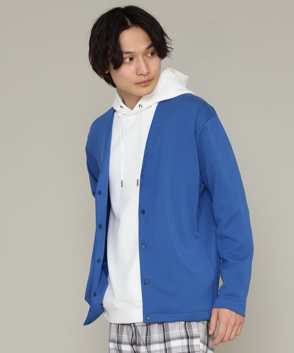 KHKES01054 a.v.v MEN(アー・ヴェ・ヴェ) 【S-XXL】なめらかダンボールパーカー ミント