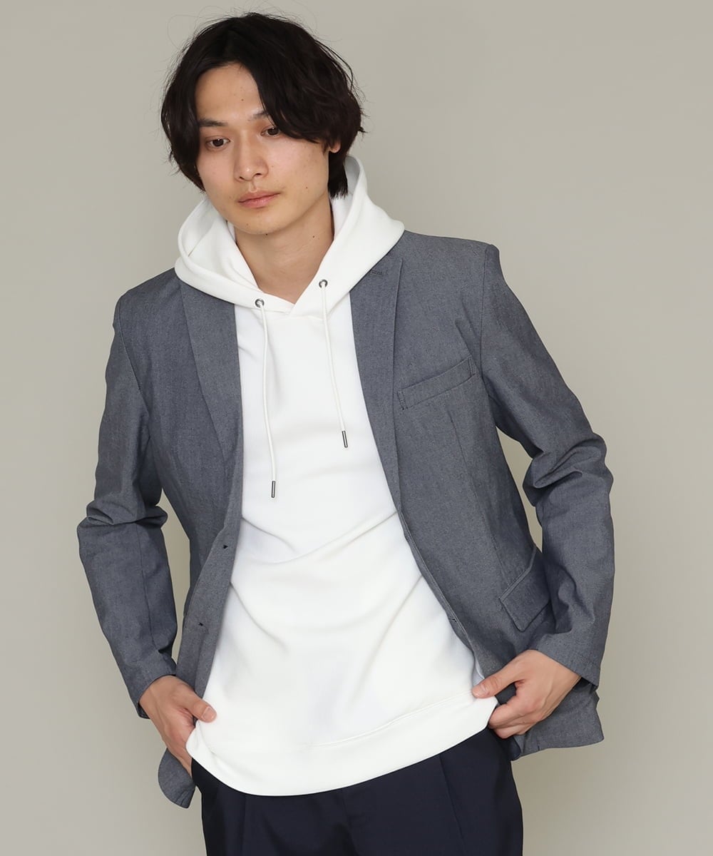 KHKES01054 a.v.v MEN(アー・ヴェ・ヴェ) 【累計2.5万枚販売】なめらかダンボールパーカー ミント