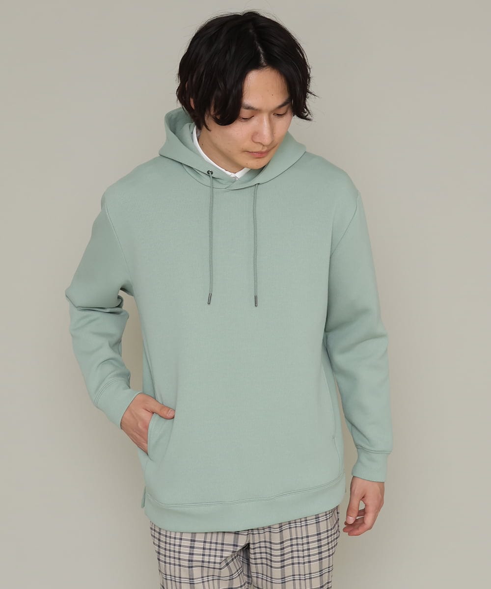 KHKES01054 a.v.v MEN(アー・ヴェ・ヴェ) 【S-XXL】なめらかダンボールパーカー ミント