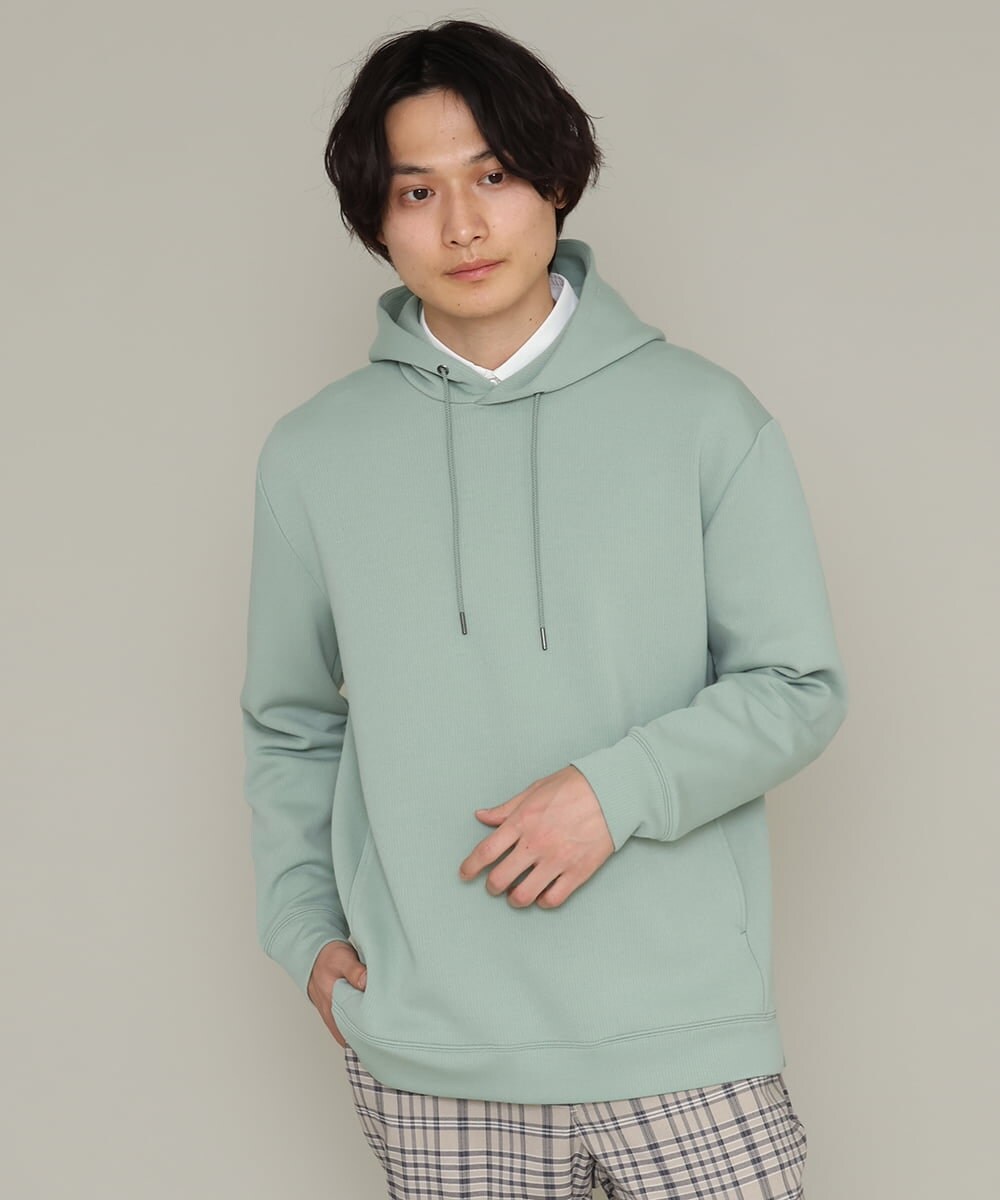 KHKES01054 a.v.v MEN(アー・ヴェ・ヴェ) 【累計2.5万枚販売】なめらかダンボールパーカー ミント