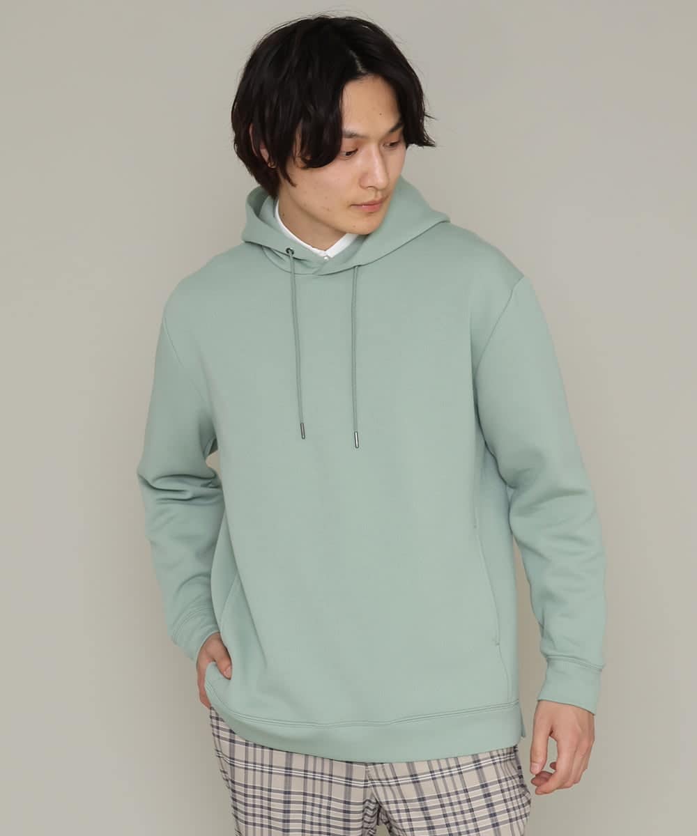 KHKES01054 a.v.v MEN(アー・ヴェ・ヴェ) 【累計2.5万枚販売】なめらかダンボールパーカー ミント