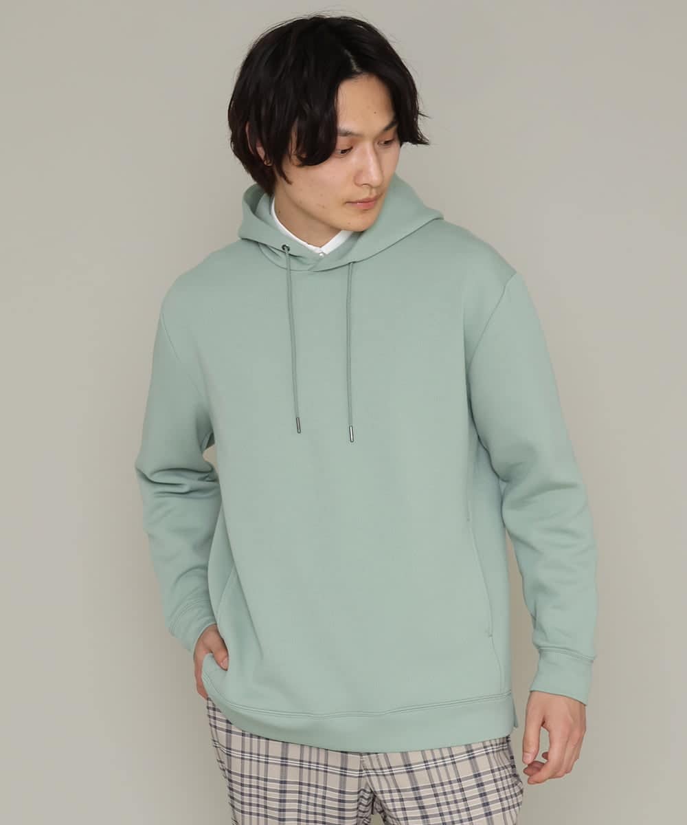 KHKES01054 a.v.v MEN(アー・ヴェ・ヴェ) 【S-XXL】なめらかダンボールパーカー ミント