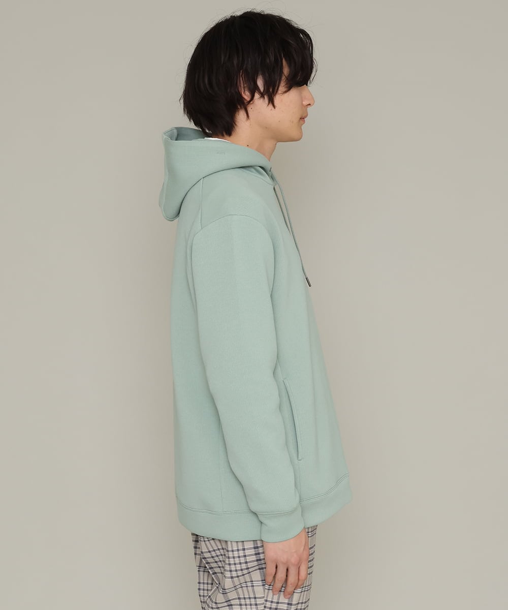 KHKES01054 a.v.v MEN(アー・ヴェ・ヴェ) 【S-XXL】なめらかダンボールパーカー ミント