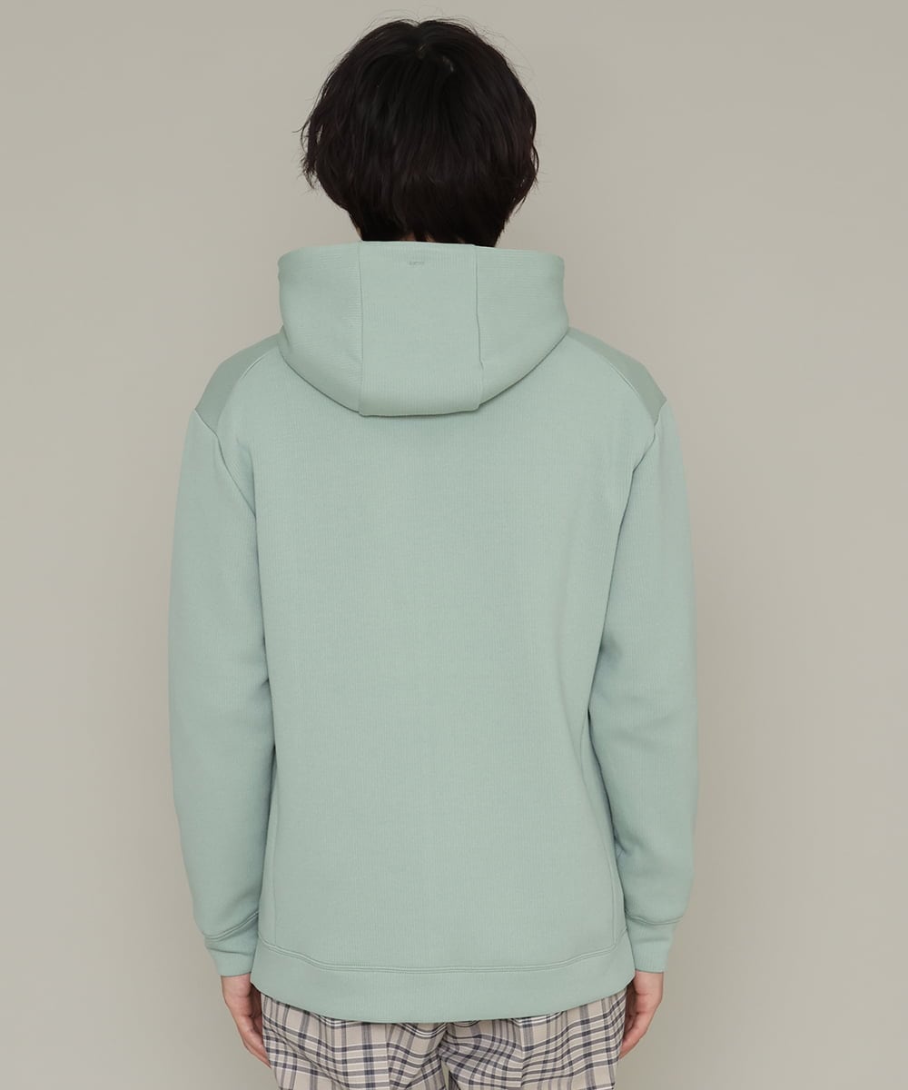 KHKES01054 a.v.v MEN(アー・ヴェ・ヴェ) 【累計2.5万枚販売】なめらかダンボールパーカー ミント